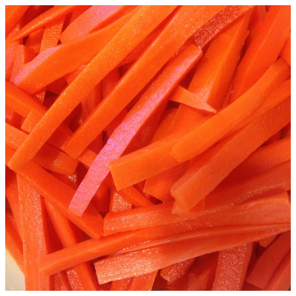 blanched carrots